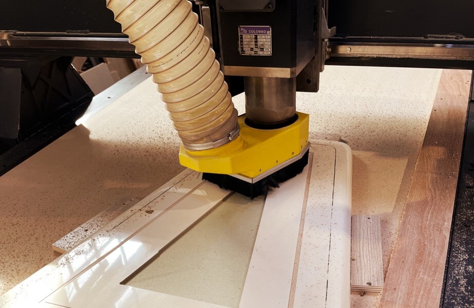 CNC routing wood