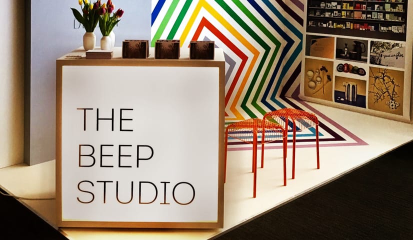 Beep studio exhibition display